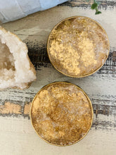 Coasters #87- Round Epoxy with feet - set of 2 - Sold