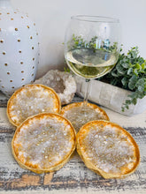 Coasters #77- Crystal Epoxy set of 4 - SOLD
