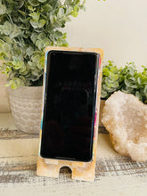 Phone Stand 18 - Boho Chic White and Gold Phone Holder