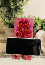Phone Stand 20 - Pink and Orange with Pink Color Shift Phone Holder - SOLD