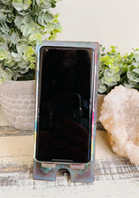 Phone Stand 21 - Blue. Lavender and Green Color Shift Phone Holder - SOLD