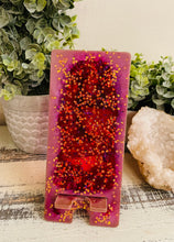 Phone Stand 20 - Pink and Orange with Pink Color Shift Phone Holder - SOLD