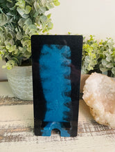Phone Stand 24 - Black and Blue Teal Carolina Panthers Phone Holder - SOLD