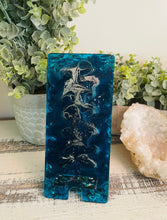 Phone Stand 25 - Teal with genuine Abalone Phone Holder - SOLD