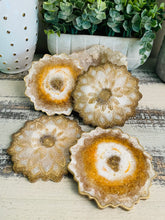 Coasters Flower #90- Crystal Epoxy set of 4 - Sold