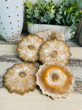 Coasters Flower #90- Crystal Epoxy set of 4 - Sold