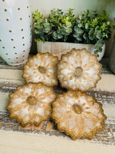 Coasters Flower #90- Crystal Epoxy set of 4 - Sold