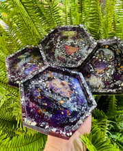 Coasters #13 - Octagon Epoxy set of 4 - SOLD