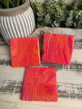 Coasters #99- Square Epoxy set of 3