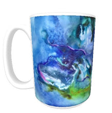 15oz art ceramic coffee mug supernova abstract painting