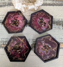 Coasters #9 - Octagon Epoxy set of 4 - Sold