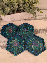 Coasters #12 - Octagon Epoxy set of 4 - Sold
