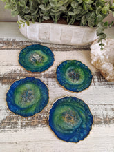 Coasters #30- Agate Epoxy set of 4 - Sold