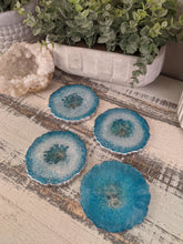 Coasters #71- Agate Epoxy set of 4 - Sold