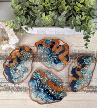Coasters #58 - Agate Epoxy set of 4