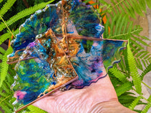 Coasters #55 - Triangle agate Epoxy set of 4 - SOLD