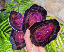 Coasters #47- Agate Epoxy set of 4 - SOLD