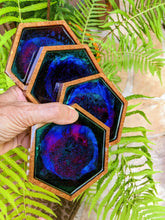 Coasters #49 - Octagon Epoxy set of 4 - Sold