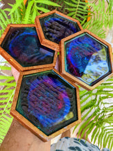 Coasters #49 - Octagon Epoxy set of 4 - Sold