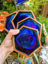 Coasters #49 - Octagon Epoxy set of 4 - Sold