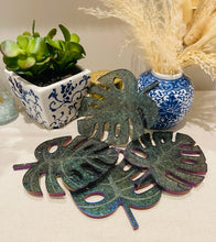 Coasters #113- Monstera Leaf Epoxy set of 4