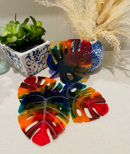 Coasters #112- Monstera Leaf Epoxy set of 4