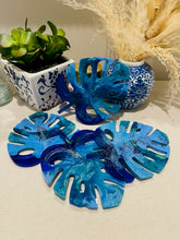 Coasters #109- Monstera Leaf Epoxy set of 4 - SOLD