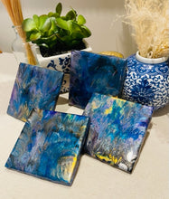 Coasters #105- Epoxy set of 4 - SOLD