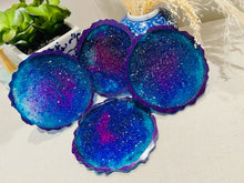 Coasters #104- Glittery Epoxy set of 4 - Sale