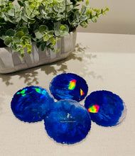 Coasters #120- Rainbow Prism Epoxy set of 4