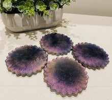 Coasters Flower #124- Crystal Epoxy set of 4
