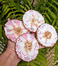 Coasters #60- Agate Epoxy set of 4 - Sold